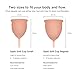 Saalt Soft Menstrual Cup – Reusable Period Cup – Made for Comfortable, Leak-Free Protection Up to 12 Hours – BPA & Latex Free – Includes Cup & Carry Bag (Small, Desert Blush)