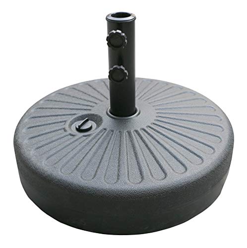 AIRWAVE Round Plastic Garden Umbrella Parasol Base 23kg When Filled with Water