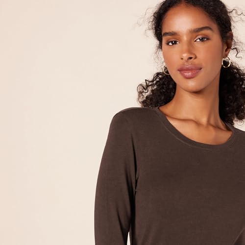 Image of Amazon Essentials Women's Regular-Fit Long-Sleeve Crewneck T-Shirt (Available in Plus Size)