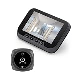 4 5 "Spioncino Della Macchina Fotografica Campanello per Appartamento Porta 2MP 1080P Visualizzatore Digitale 135 Gradi Rilevamento Del Corpo Umano Built-in 3800mAh