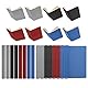 PATIKIL 14x10 Buchbindetuch, 8 Stück Buchumschlag Buchbindetuch Buchbindetuch für Buchbindung Buchkunst Nähen DIY Handwerk, Schwarz/Grau/Dunkelblau/Dunkelrot