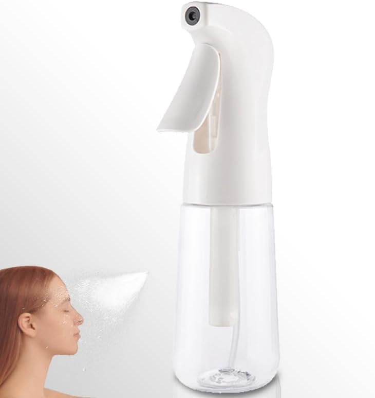 Zuhose Spray Bottle for Hair (6.8OZ /200ML) Continuous Ultra Fine Mist Sprayer for Hair, Salons, Barber, Plants, Skin Care, Cleaning 2 Pack PURPLE