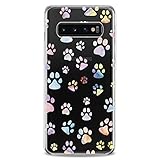 Cavka Case Compatible for Samsung A91 A54 A52 A51 A50 A20 A11 A12 A13 A14 A03s A02s Flexible Silicone Print Dogs Animals Women Puppy Pattern Clear Kawaii Girls Slim fit Paws Soft Design Cute Cutie