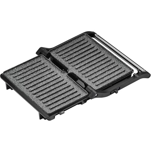 Miniatura 9 de Parrilla Grill Eléctrica Grunkel 1000-2000w Forma Parilla Barbacoa Dos Dimensiones, Antiadherente Con Apertura 180 1000w Normal