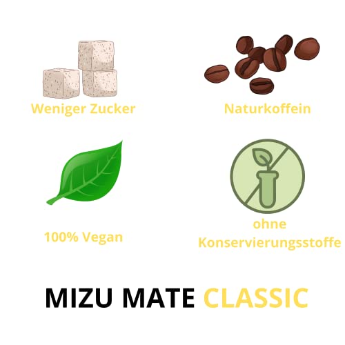 Mizu Mate Classic Yerba Mate Tee | Vitamizu | Brasilian karbonisiertes Getränk mit Mate-Tee | Natural energy | Kann 330ml