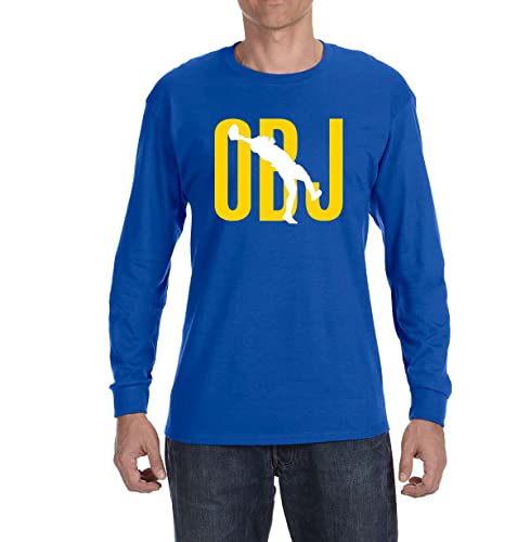 Tobin Clothing Long Sleeve Blue Los Angeles Odell Catch Logo T-Shirt Adult
