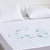 CJ&J-Home Full Size Mattress Protector, 100% Waterproof Quilted Mattress Pad Cover for Bed Fitted...