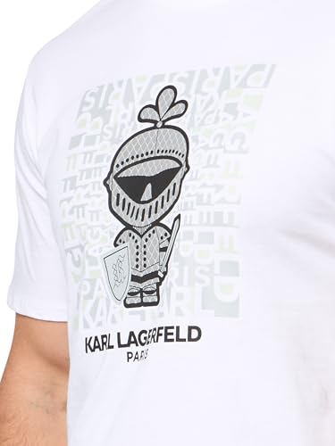 KARL LAGERFELD Men's Pullover Short Sleeve Textured T-Shirt3