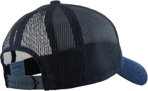 Image of KBETHOS Classic 5 Panel Cotton Twill Mesh Trucker Cap with Adjustable Snapback