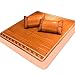 Produktbild Akupressur Bambusgrün Karbonisierte Matte Bambusmatte Doppelseitige Positive Und Negative Sommermatte 1,8m Bett Sommer Einzeln 1,5m Faltmatte (Color : Brown, Size : 200 * 180cm)