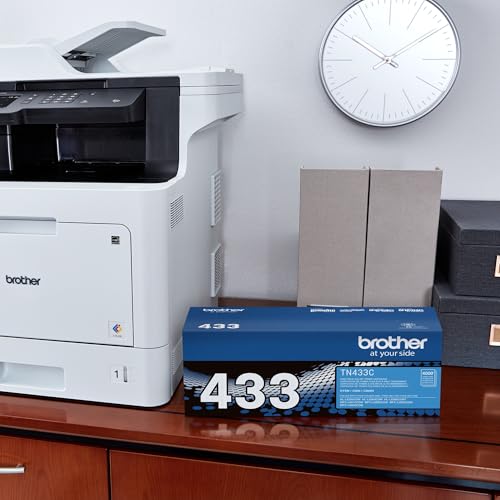 Brother Genuine High Yield Toner Cartridge, TN433C, Replacement Cyan Toner, Page Yield Up to 4,000 Pages, Amazon Dash Replenishment Cartridge, TN433 - image 3