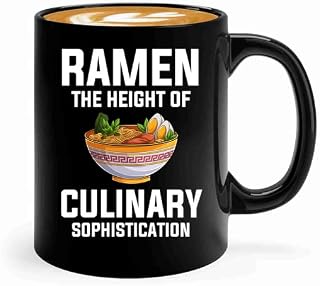 Ramen Coffee Mug 11oz Black -Ramen The height - Food Lovers chicken pumpkin vegan pantry spicy noodles