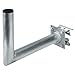 Produktbild Hama SAT-Geländerhalterung, mit Ausleger, Aluminium, 35 cm Wandabstand