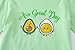 CYCHELRY Big Girls Green Avocado Eggs Pajamas Cute Soft Long Sleeve Cotton Nighty PJS 2PCS Sleepwear Set Size 16