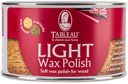 Tableau Dark Wax Polish, Furniture Polish with Canauba and Beeswax For all Types of Wood. 100ml