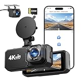 👑【Compact et Ultra facile à installer】Cette dash camera voiture avec écran 3.18 pouces est puissante et discrète (ne gêne pas la conduite). Enregistrement en boucle, WDR, capteur G, port Type-C. Dashcam 4K compatible jusqu’à 256 Go (carte 64 Go incluse). Grâce à sa ventouse et son support fournis, cette caméra de bord se fixe facilement sur le pare-brise de votre voiture. Branchez et roulez ! Fini les cartes SD corrompues et les supports qui bougent !