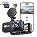 Rmana Dashcam Voiture Avant Arrière, 4K+1080P Double Caméra WiFi avec Application, Camera Embarquée Voiture IPS 3.18" avec Carte 64Go Gratuite, Camera Voiture avec Mode de Stationnement 24H, G-Capteur