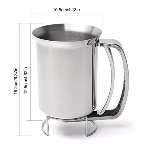 Foto von Edelstahl Backtrichter Trichter Teigportionierer Fondanttrichter Portionierer Waffel Batter Dispenser Pancake Maker Kochen Werkzeuge Für Home Küche Bäckerei