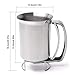 Leiyini Stainless Steel Pancake Batter Dispenser Handheld Pancake Batter Dispenser, 900ML Professional Batter Funnel Kitchen Tool for Baking Cake Cupcakes Crepes Waffles Pancake