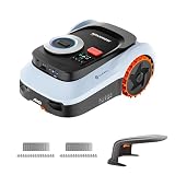 Segway Navimow i210 LiDAR Pro Mähroboter mit Garage M +2 Sätze Klingen (separater Versand), für 1000 m², LiDAR+Vision+NRTK Tri-Fusion-Positionierung, Xero-Turn AWD für 55% Steigungen, Auto-Kartierung