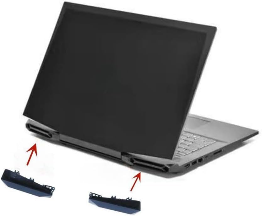 Laptop Hinge Trunks Rear Cover Replacement for HP Pavilion Gaming 15 15-DK 15-DK0000 15-DK1000 15T-DK TPN-C141 L56911-001 Hinge Tail Rear Trim Cover Black
