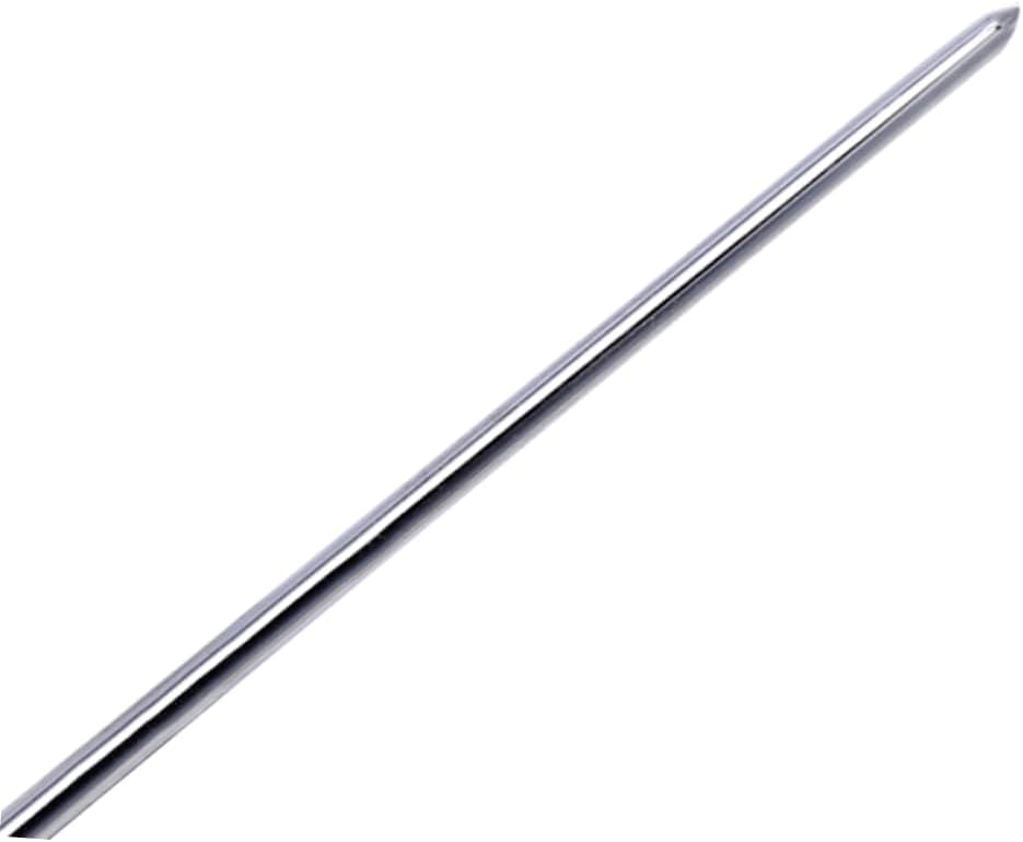 Beatifufu 18pcs Tail Needle Set Blunt Carbon Steel Large Hole Sewing Needles for Knitting Stitching Embroidery Storage Barrel Included