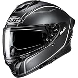 HJC, Integraler Motorradhelm C71 QUEZ Black White MC5SF, XXL