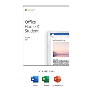 Microsoft Office 2019 Home & Student | 1 Benutzer | 1 PC (Windows 10) oder Mac | einmaliger Kauf | mehrsprachig | Box