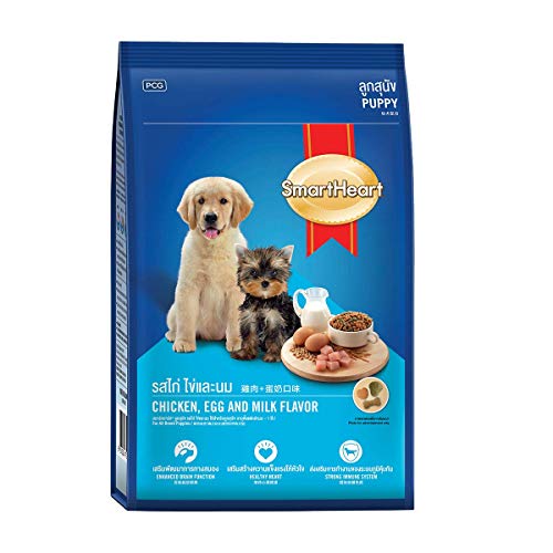 Image of Smart Heart, Puppy Dry Dog Food Chicken, Egg & Milk Flavour 15 KG