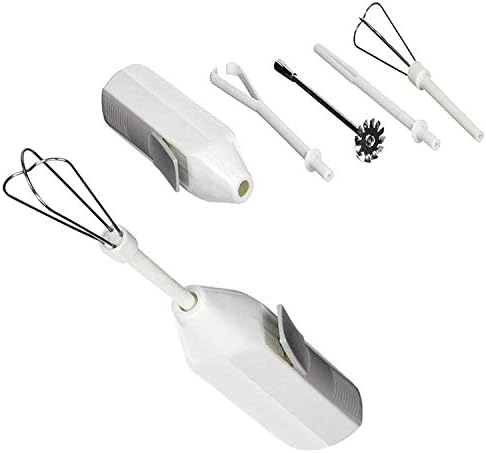 5pc Deluxe Cordless Mini Mixer – Mix Whip Stir Blend Beat Drink Frother