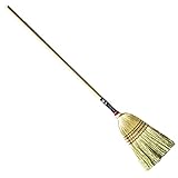 Authentic Hand Made All Broomcorn Broom (Light 15-Inch Head)