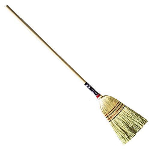 LaPrima Shops Authentic Hand Made All Broomcorn Broom (54-Inch/Light)