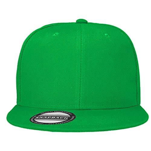 Image of Falari Wholesale 12 Pack Snapback Hat Cap Hip Hop Style Flat Bill Blank Solid Color Adjustable Size
