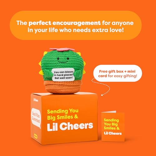 Lil Cheers Get Well Soon Cactus, Get Well Plush Gifts by Relatable - Image 5