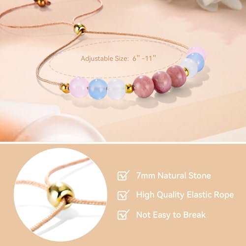 yupoxiu Healthy Pregnancy Gifts Natural Stone Bracelets for Pregnant Women, Pregnancy Gifts for Expecting Mom & First Time Mom, Mothers Day Christmas Jewelry3