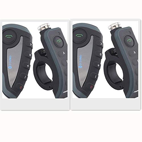 2 x V8 BT Intercom Bluetooth Interphone 1200M Range 6 Riders Casco...