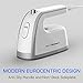 Travel Steamer Iron Mini - 30% More Steam Than Others. Dual Voltage 800W Lightweight, Best for Travel and Quilting Iron with Anti Slip Handle and Non-Stick Soleplate
