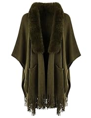 Army Green With Faux Fur Collar