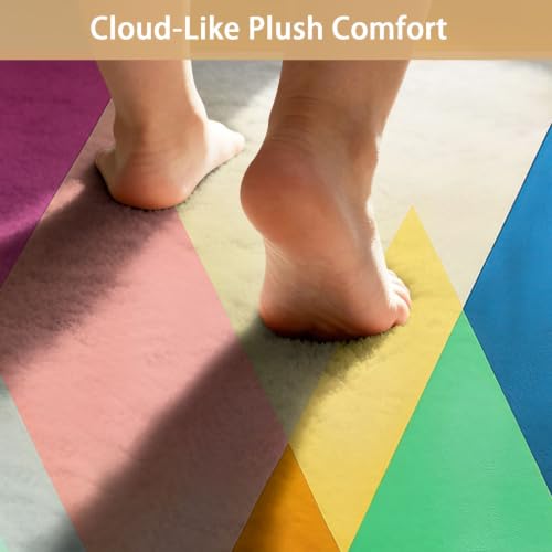 Tapis minimaliste géométrique lavable pour sol facile à entretenir - 5