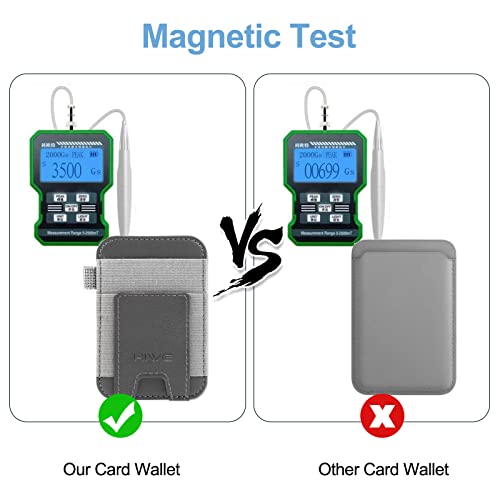 New-Upgrade Magnetic Card Wallet Holder For Apple Magsafe, Magnetic Magsafe Leather Wallet For Iphone 14/13/12 Magsafe, Mag-Safe Wallet For Back Of Iphone 14 Iphone 13/12 Series, Fits 7 Cards, Grey #TOP2