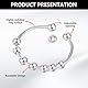 Landrain 6 Stück Anxiety Ring, Anti Stress Ring Gold, Skills Ringe
