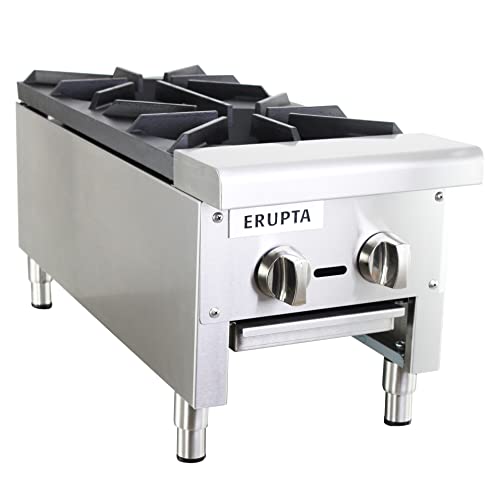 Erupta 12'' Commercial Hot Plate Natural Or Propane Countertop Gas Cook Stove Range With 2 Burners Btu 56,000 Restaurant Equipment¡­ #TOP28