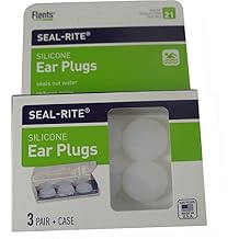 Flents Seal-Rite Silicone Ear Plugs, 3 Pairs Pack of 4