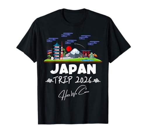 Japan Trip 2026 Here We Come Matching Team Travel Vacation T-Shirt