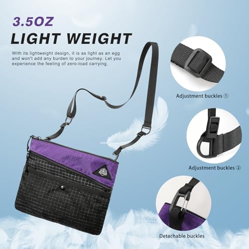 Lightweight Crossbody Bag Waterproof Women Shoulder Bag Men Small Crossbody Purse Suitable for Travel, Commuting4
