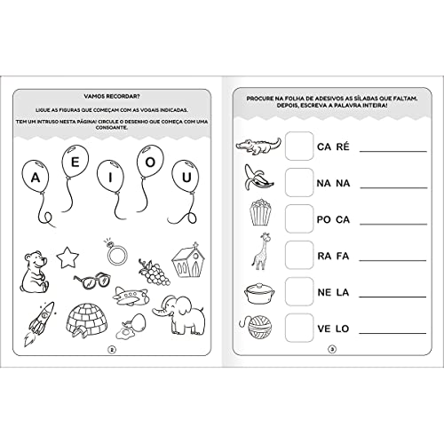 Tilibra - Cartilha de Atividades de Alfabetização - Sílabas Académie 8 Folhas