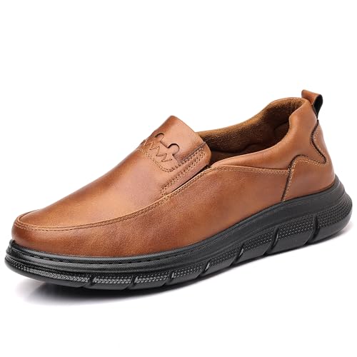 COSIDRAM Mens Casual Loafers Comfortable Soft Classic Moccasin Slip On Daily Walking Shoes