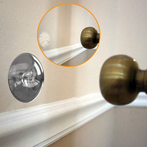 Neptten Door Stopper Wall Protector. 6 Pack. Refrigerator Door, Knobs Protective Guard. Reusable Clear Silicone Door Knob Protector. Door Knob Wall Shield. Self Adhesive Door Bumper. Rubber Door Stop #TOP2