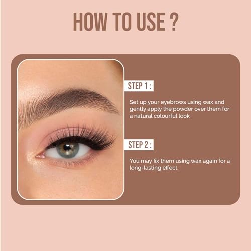 FASHION COLOUR Dual Eyebrow Powder Kit | Powder With Brush | Long-Lasting | Natual Looking Brows | Rich Color Payoff | Shaped & Defined Brows | Available in 2 Shades |... - Image 4