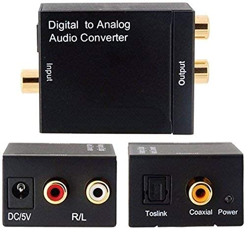 fdealz [ 1 Piece ] Digital to Analog Converter, Toslink Coaxil to RCA Analog Audio Converter, Toslink Cable, RCA to RCA Cable, DAC Digital SPDIF Optical to Analog L/R RCA for PS3 (B0BM7PPLB3) Amazon Price History, Amazon Price Tracker